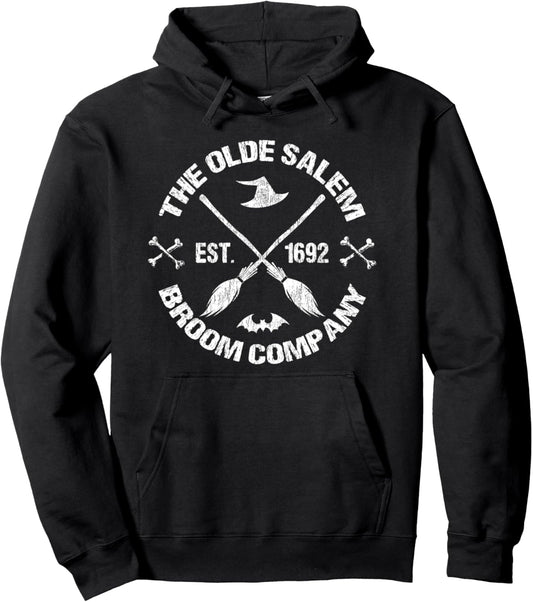 Basic Witch Olde Salem Broom Company Spell Halloween Pullover Hoodie