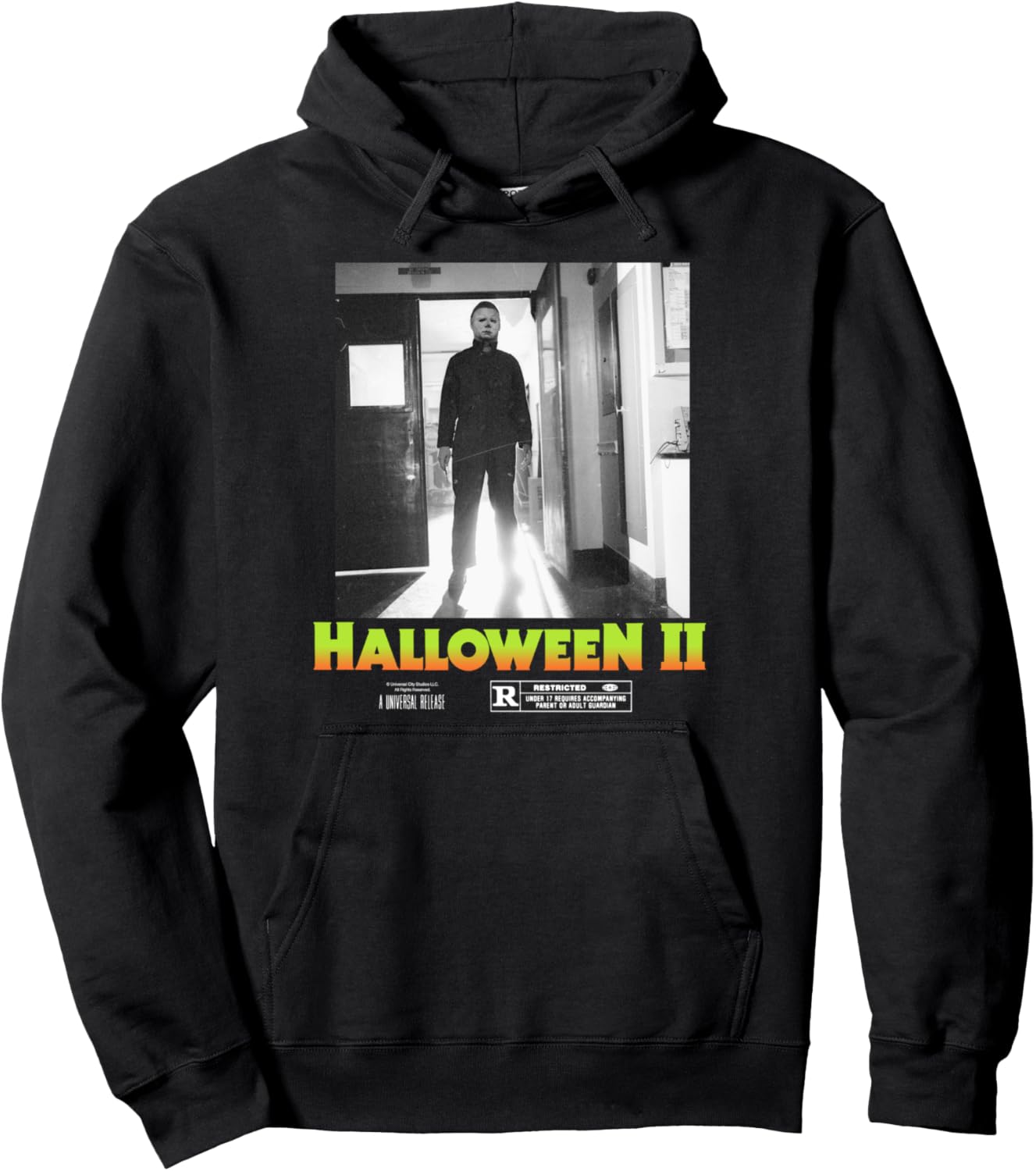 Halloween 2 Michael Myers Doorway Portrait Poster Pullover Hoodie