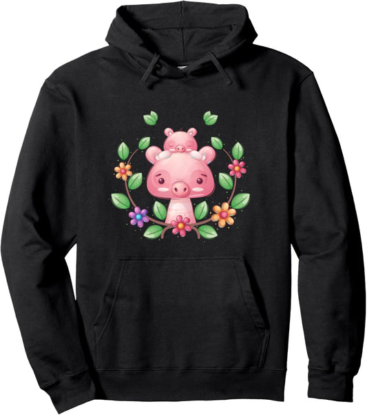 Baby Pigs for pet pig lover Piggy Pullover Hoodie