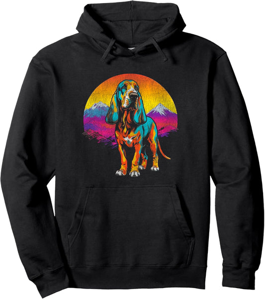 Basset Hound Pop Art Design Dog Lover Animal Pet Lover Pullover Hoodie