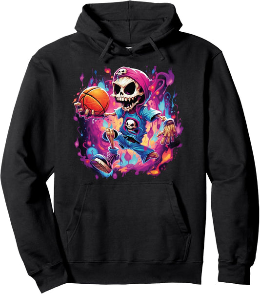 Basketball Halloween Pullover Hoodie