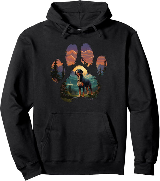 Greater Swiss Mountain Paw Mountain Design Dog Mom Dad Pullover Hoodie
