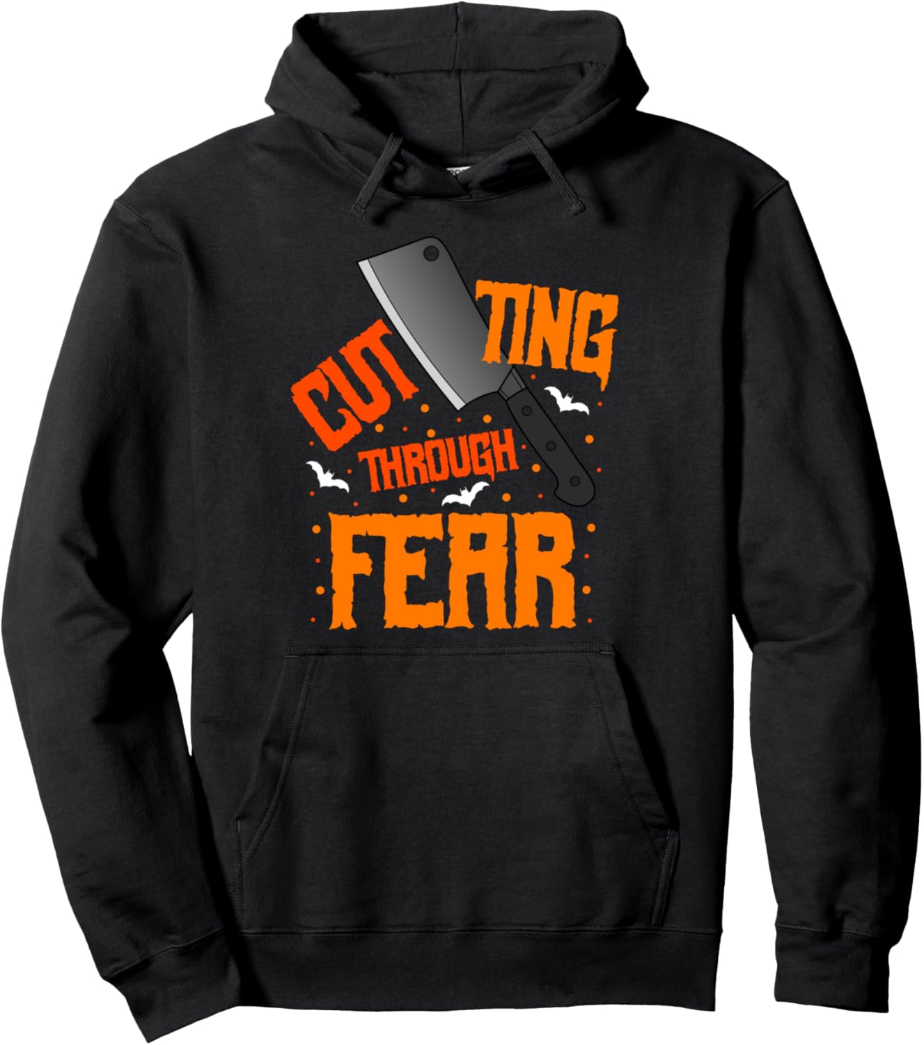 Halloween Butcher Cuting Throug Fear Halloween Butcher Pullover Hoodie