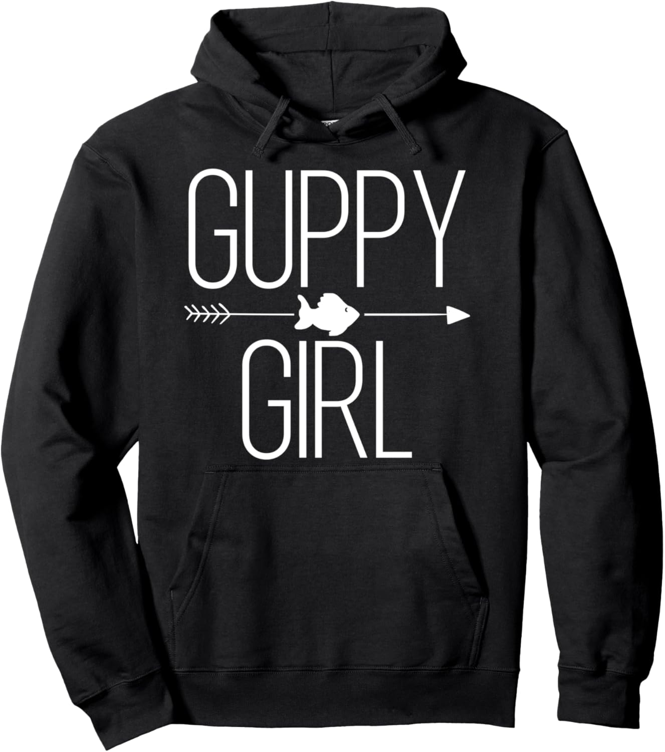 Guppy Girl Gift For Women Rainbow fish Pet Lover Pullover Hoodie