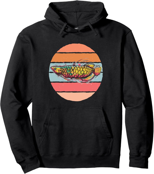Arowana Asian Monster Fish Keeper Freshwater Pet Fish Lover Pullover Hoodie