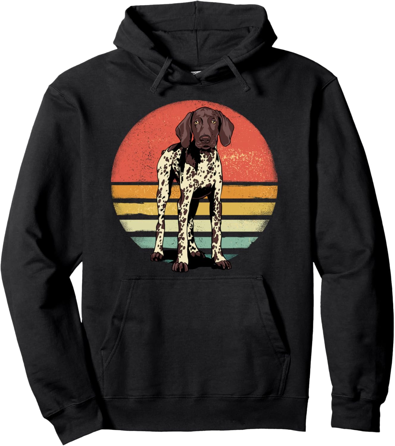 GSP Shirt Retro German Shorthaired Pointer Dog GSP Mom Dad Pullover Hoodie