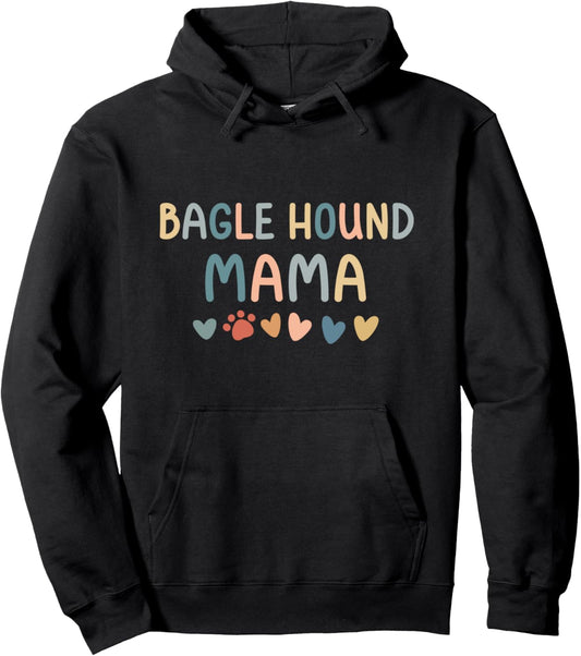 Bagle Hound Mama Dog Mom Pullover Hoodie