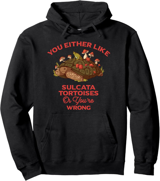 African Spurred Tortoise Food Pet Lover Sulcata Tortoise Pullover Hoodie