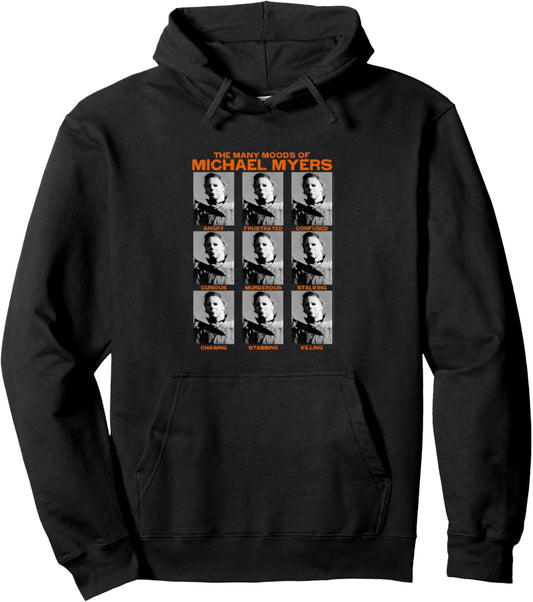 Halloween Many Moods of Michael Myers Pullover Hoodie