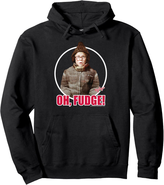A Christmas Story Ralphie Photo Oh Fudge Funny Holiday Pullover Hoodie