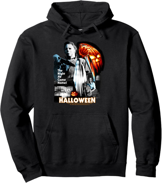 Halloween Poster Collage Pullover Hoodie
