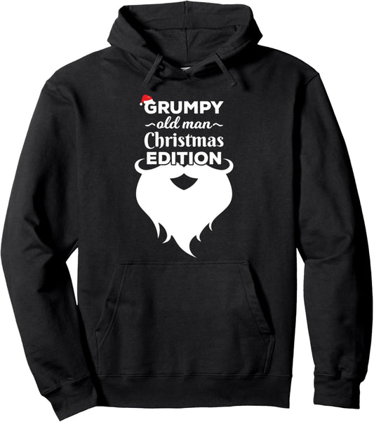 Grumpy old man Christmas edition hilarious xmas design Pullover Hoodie