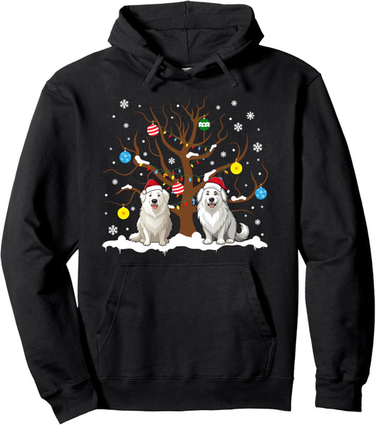 Great Pyrenees Christmas Pyrenees Dog Xmas Party Pullover Hoodie