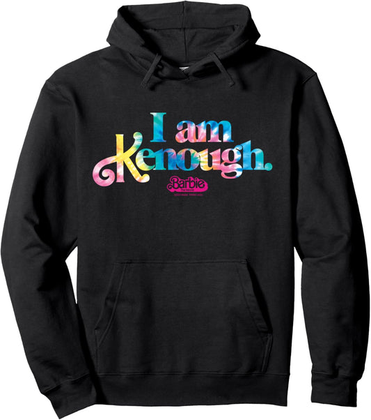 Barbie The Movie - I'm Kenough Tie Dye Logo Pullover Hoodie