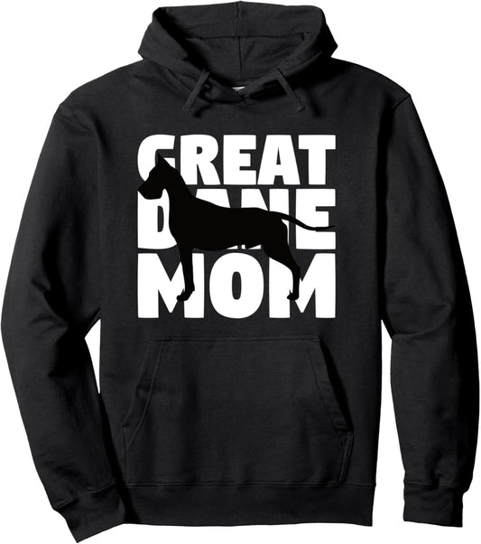 Great Dane Mom Hoodie Dog Mother Great Dane Gift Pullover Hoodie