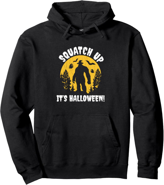 Halloween Sasquatch Cryptozoology Happy Halloween Bigfoot Pullover Hoodie
