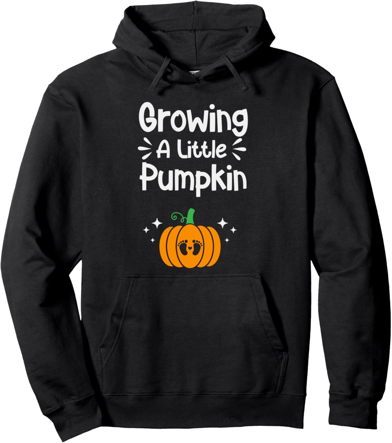 Growing A Little Pumpkin Fall Pregnancy Announcement Pullover Hoodie