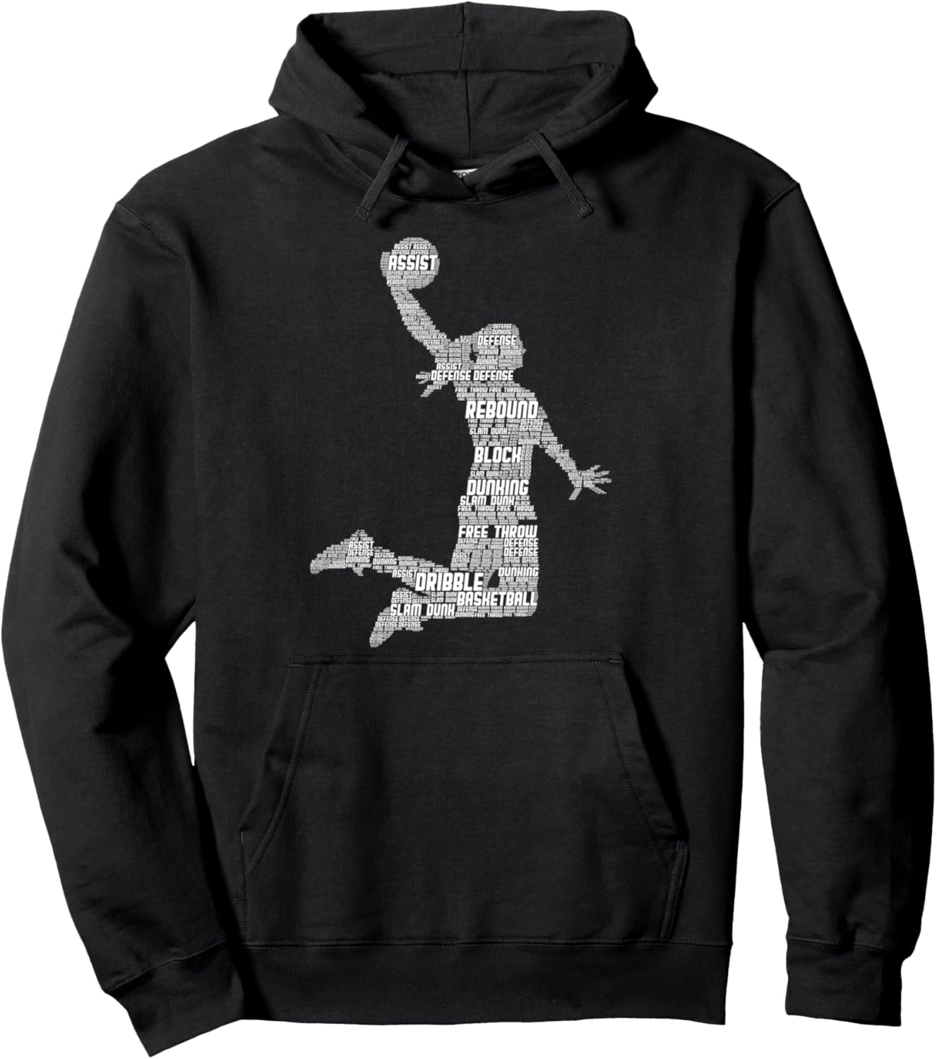 Basketball Girl Women Kids Girls Pullover Hoodie