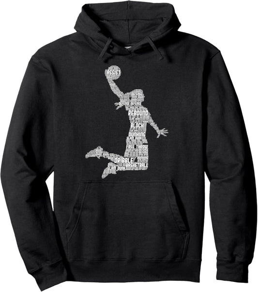 Basketball Girl Women Kids Girls Pullover Hoodie