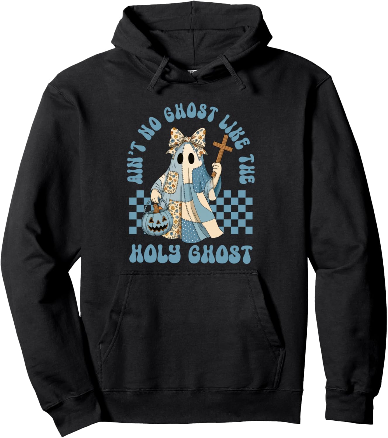 Groovy Aint No Ghost Like The Holy Ghost Christian Halloween Pullover Hoodie