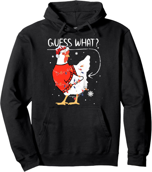 Guess What Chicken Butt Christmas Sweater Sweatshirt Pullover Hoodie