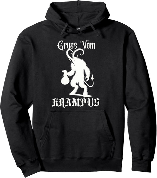 Gruss Vom Krampus Goth Ugly Christmas Sweater Krampus Pullover Hoodie