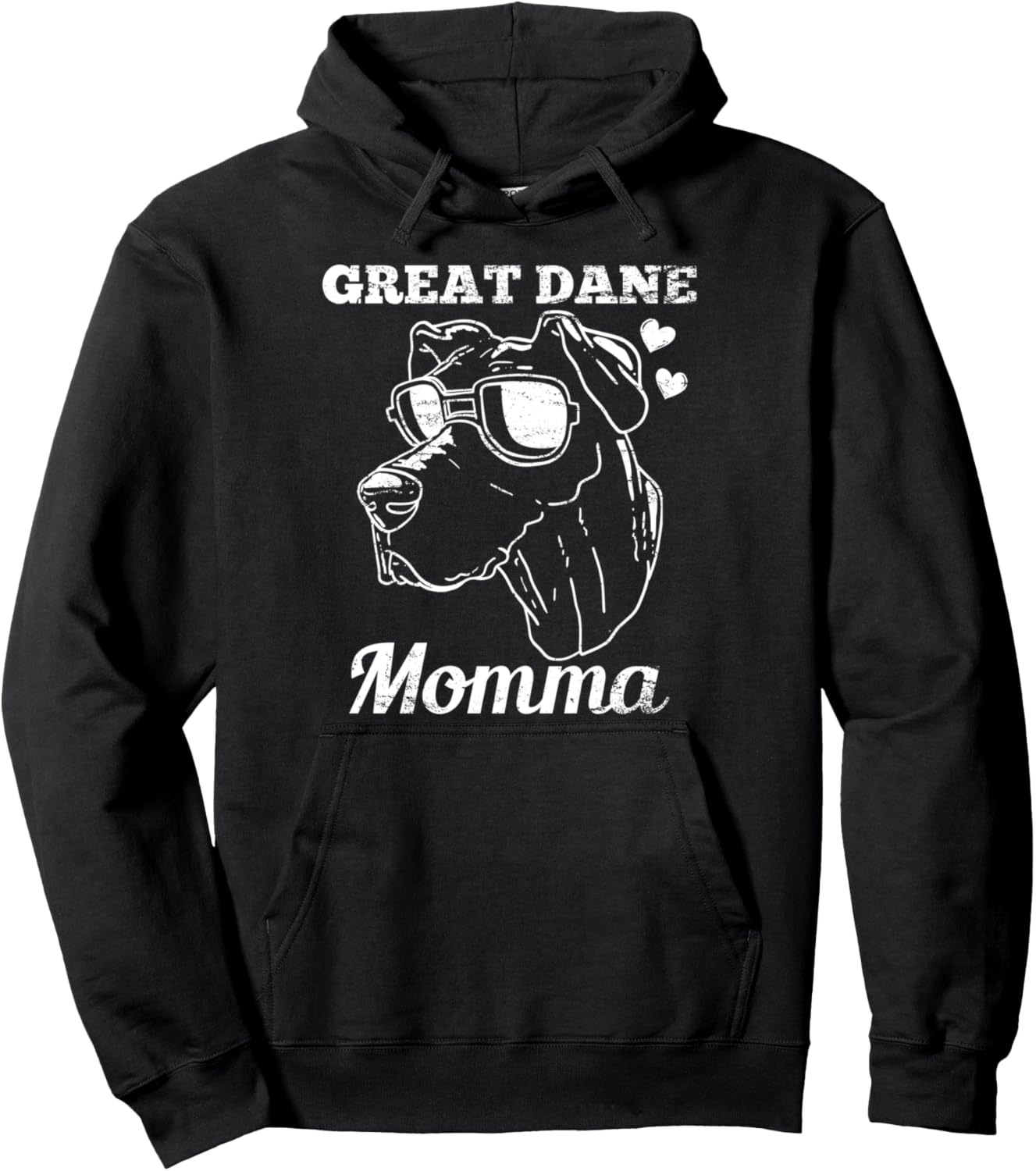 Great Dane Momma Dog Mom Mama Gift Pullover Hoodie