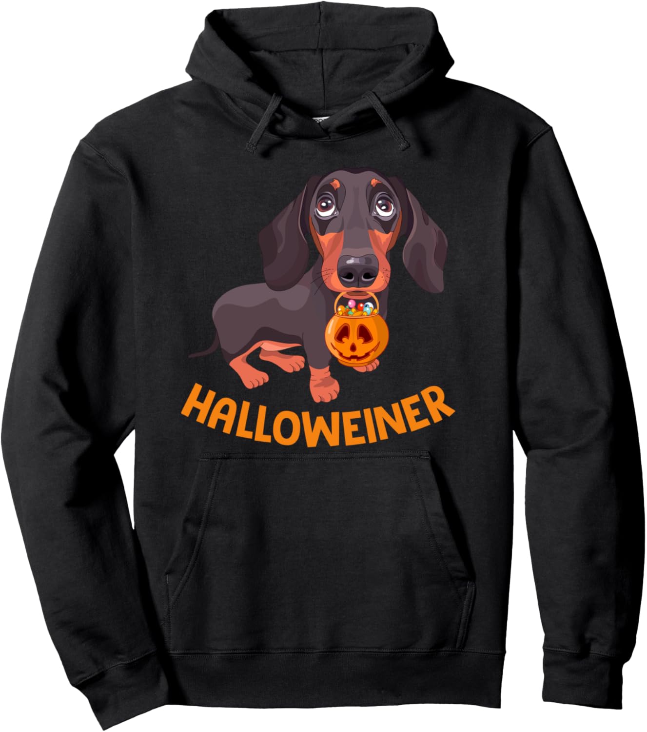 Halloween Dachshund Costume for Women Men Kids Halloweiner Pullover Hoodie