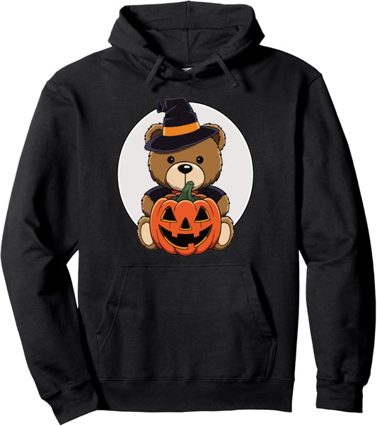 Halloween Teddy Bear Scary Halloween Bear Pullover Hoodie