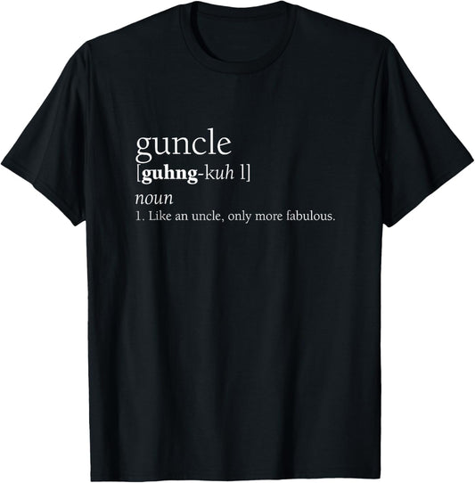 Guncle Definition Shirt, Funny Pregnancy Announcement Gift T-Shirt