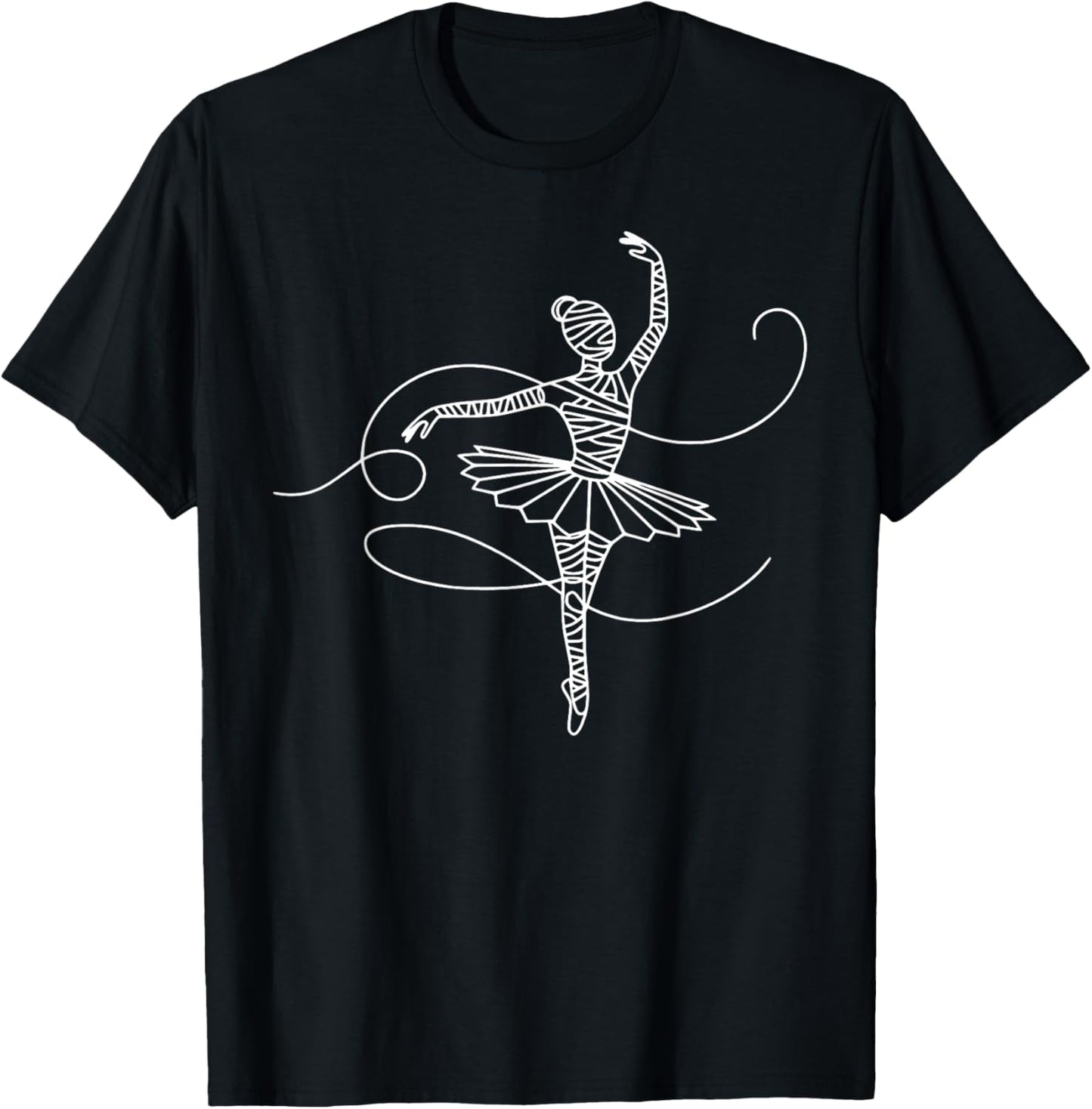 Halloween Ballet Mummy Ballerina Spooky Dance Teacher Women T-Shirt