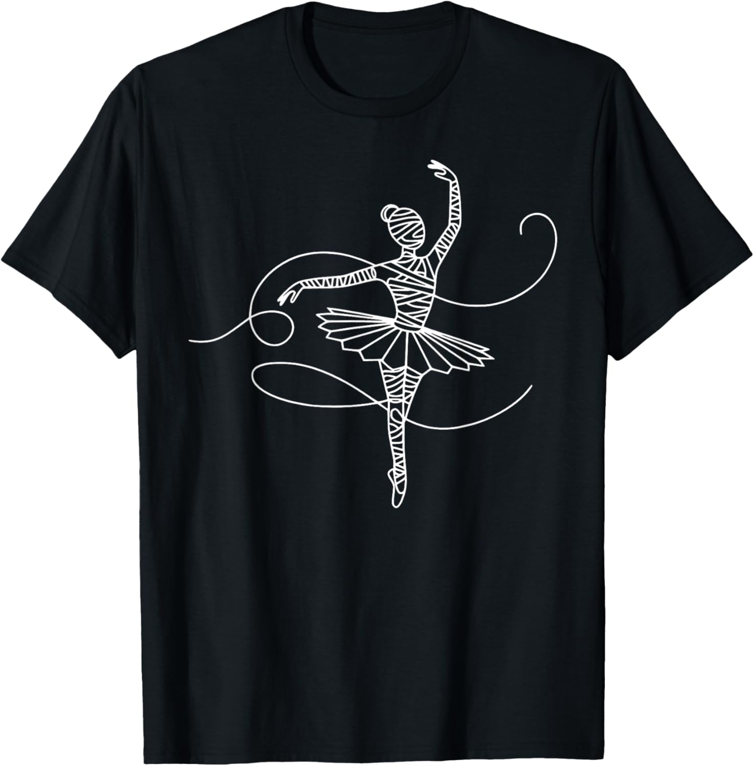 Halloween Ballet Mummy Ballerina Spooky Dance Teacher Women T-Shirt