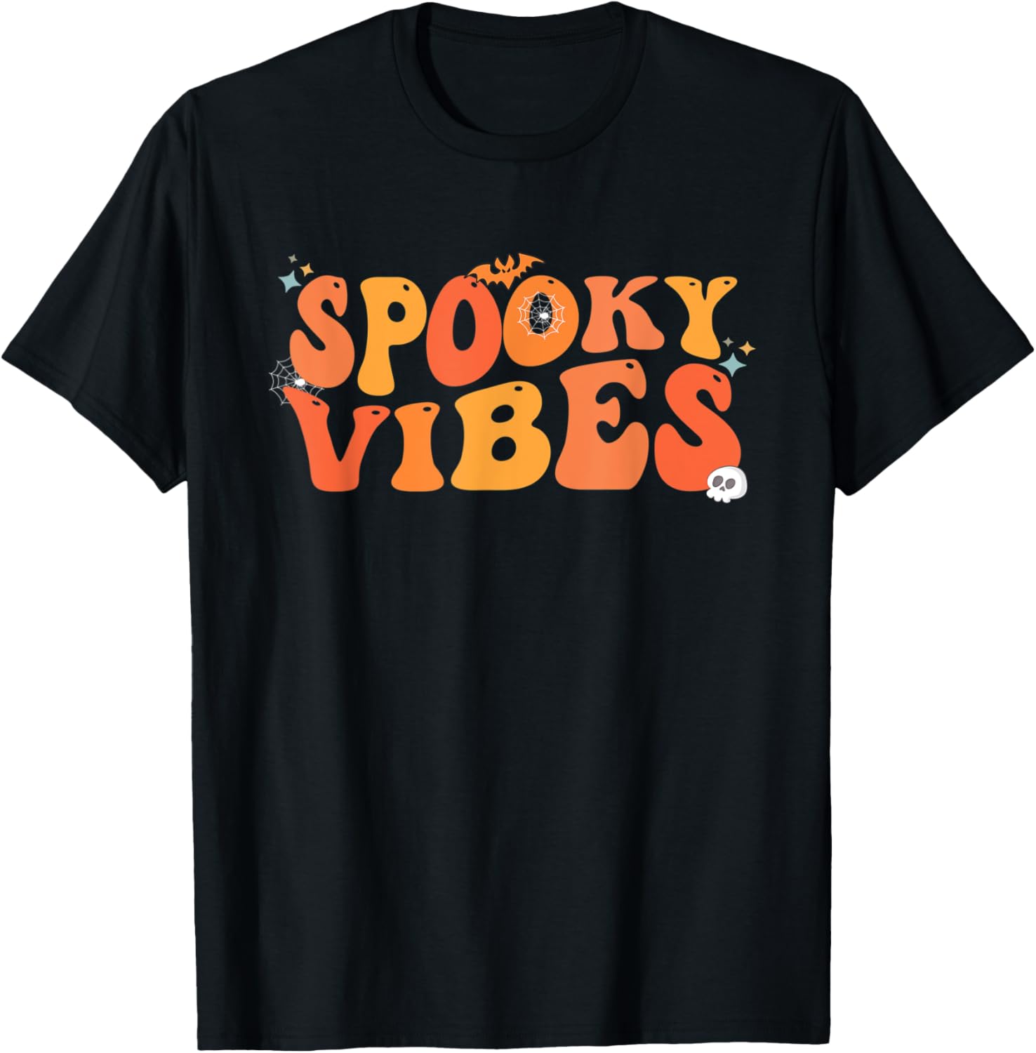 Groovy Spooky Vibes Costume for Men Women Halloween T-Shirt