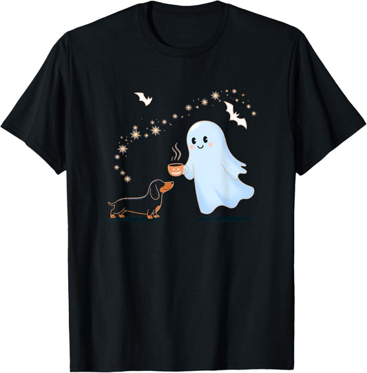 Halloween Dachshund Spooky Season Weenie Dog for Men Women T-Shirt