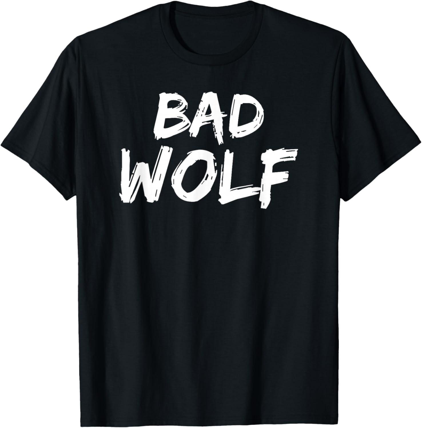 Bad Wolf In A Distressed Savage Look Tee Shirt T-Shirt