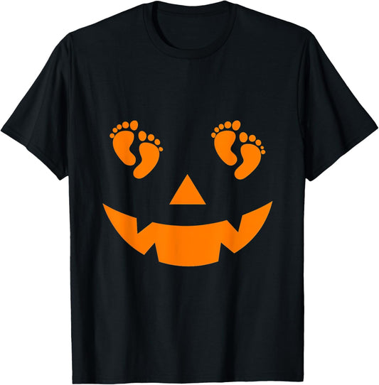 Baby Feet Pumpkin Halloween Nurse Spooky Nurse T-Shirt