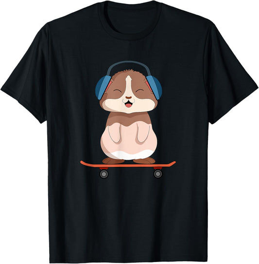 Guinea Pig Skateboard Rodent Pet Headphones Skate Lover Gift