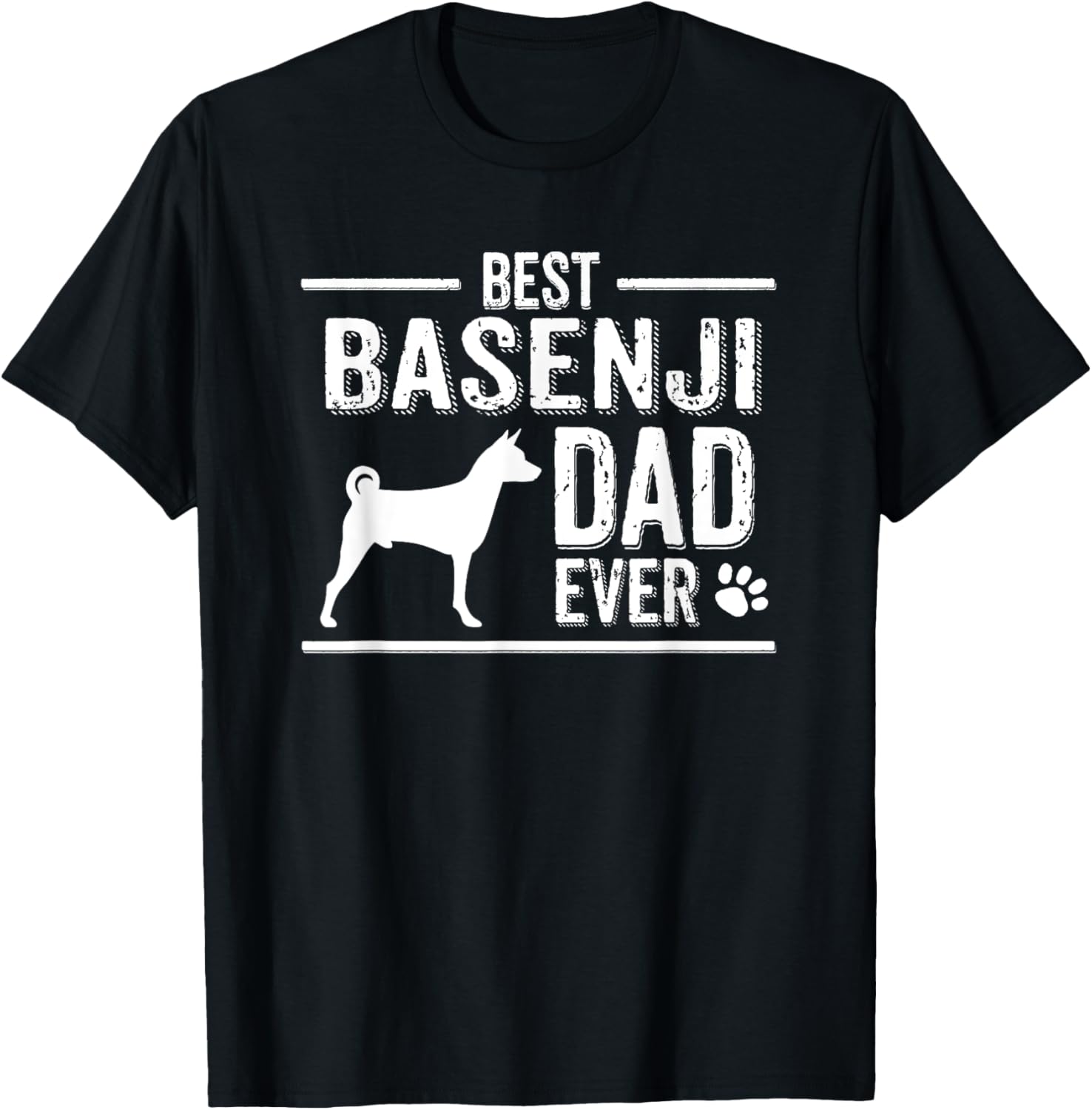 Basenji Dad T-Shirt Best Dog Owner Ever T-Shirt