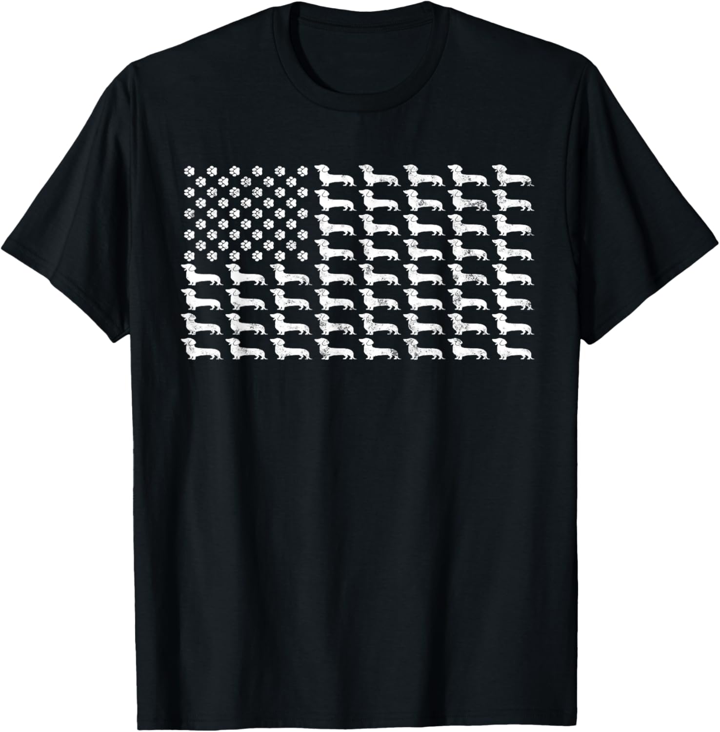 American Flag Dachshund Patriotic Dog Dad Mom 4th Of July T-Shirt