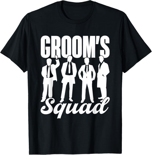 Groom's Squad Team Bride Groom Party Bachelor T-Shirt