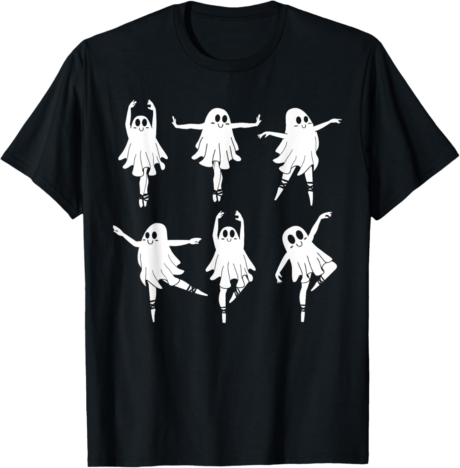 Ballet Ghost Dancer Spooky Dance Teacher Halloween Costume T-Shirt