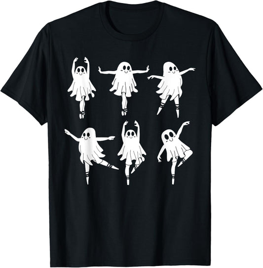 Ballet Ghost Dancer Spooky Dance Teacher Halloween Costume T-Shirt