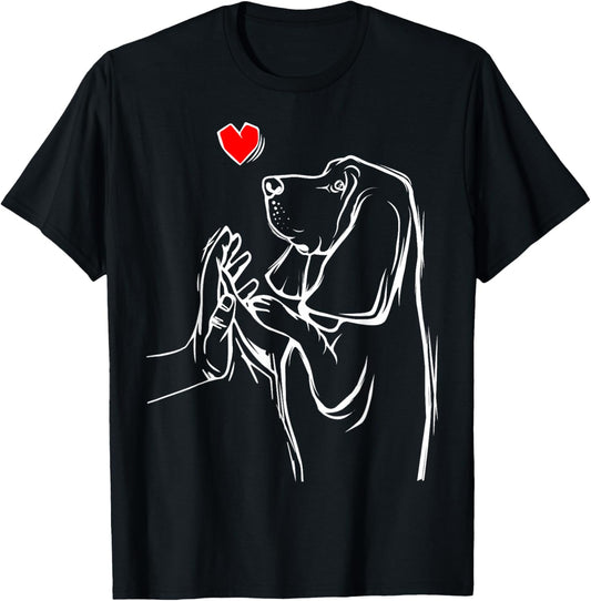 Basset Hound Love Dog Women Girls T-Shirt