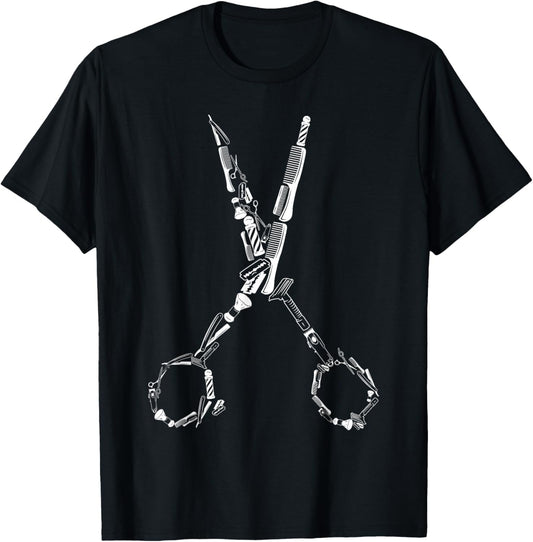 Barber Hairdresser For Barbershop Owner Gift Haircut Stylist T-Shirt