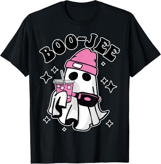 Groovy Spooky Season Cute Ghost Halloween Boujee Boo-Jee T-Shirt