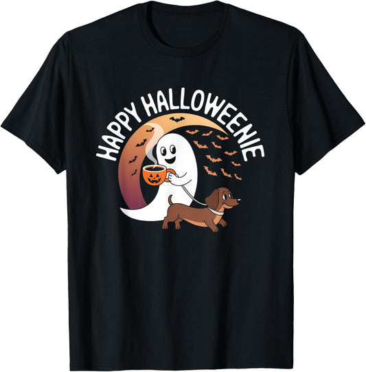 Halloween Dachshund Spooky Season Weenie Dog Men Women T-Shirt