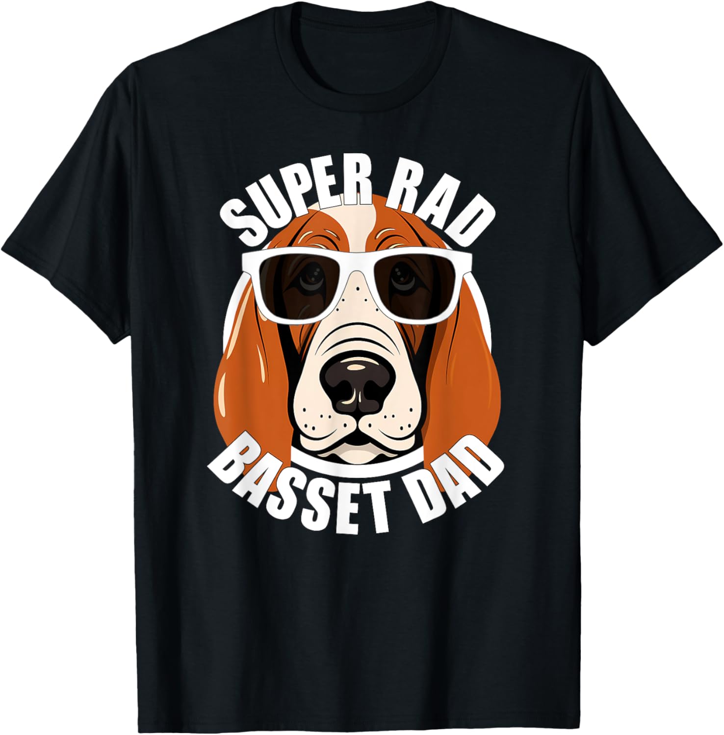 Basset Hound Dad Funny Father’s Day Dog Dad Men’s T-Shirt