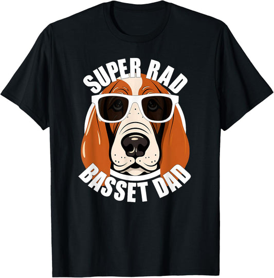 Basset Hound Dad Funny Father’s Day Dog Dad Men’s T-Shirt