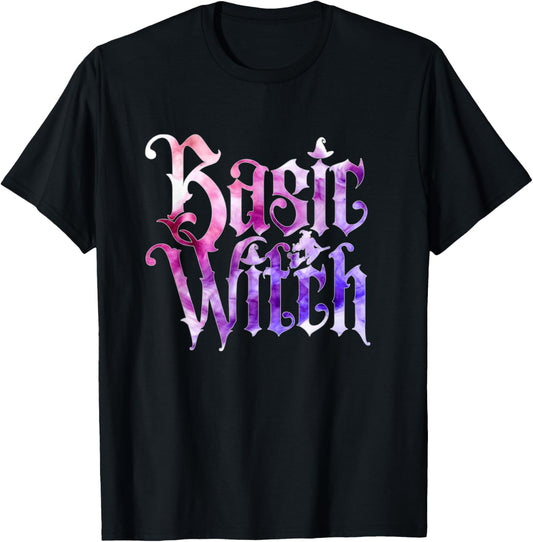 Basic Witch Halloween Cute Funny Spooky Season T-Shirt