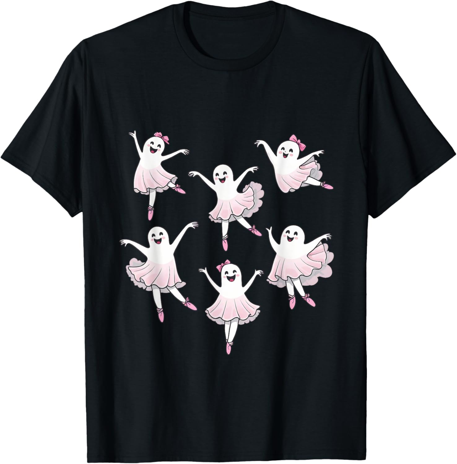 Ballerina Ghosts Ballet Ghost Dancer Spooky Dance Halloween T-Shirt